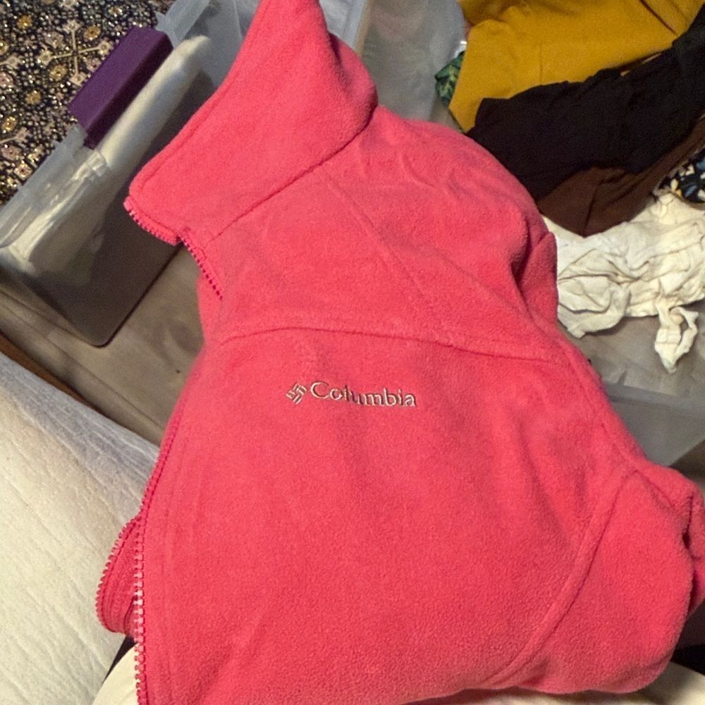 Columbia Vibrant Pink Fleece Vest